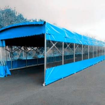 专业生产各式物流篷移动雨棚蓝球场棚大型折叠帐篷推拉活动雨棚遮阳棚帐篷厂等