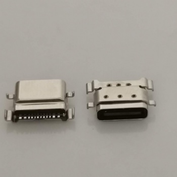 USB3.1 TYPE-C 12PIN防水母座 四脚沉板 沉板型防水母座 带六个点