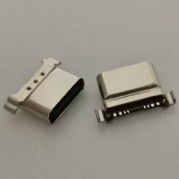 USB3.1 TYPE-C超短体防水母座8PIN 大电流 沉板母座防水USB 带点