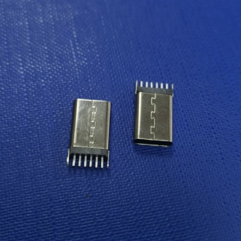 TYPE-C 6PIN 180度直插DIP H=13.0 13.7 15.0 带鱼叉脚