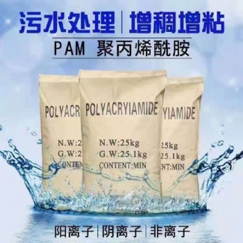 厂家批发高含量聚丙烯酰胺PAM 阴离子 阳离子 非离子