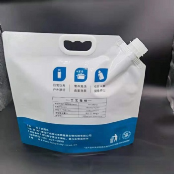 厂家定制户外水袋5.2L自立水袋多材料复合包装定制款式