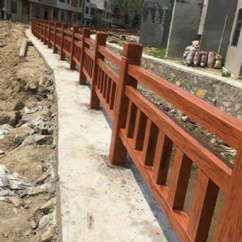 江西仿木护栏生产厂家，景观护栏厂家，景观小品生产安装