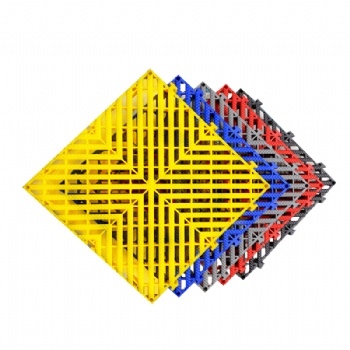 洗车房地格栅塑料拼接汽车美容场店地板免挖沟加厚排水地面网格板