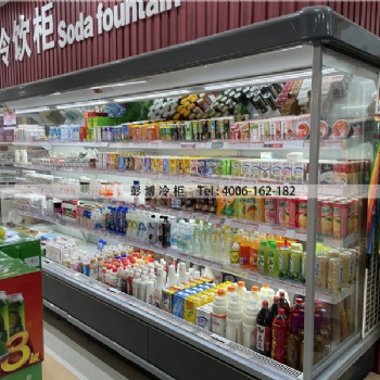 深圳超市使用水果保鲜展示柜是进口制冷机组制冷效果有**