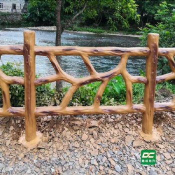 福建仿木护栏生产厂家，景观小品生产安装