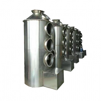 酸碱废气处理-不锈钢喷淋塔-达毫升环保设备