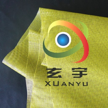源头厂家供应出口日本绿色和黄色机织纱围裙网PVC网格布 网眼布