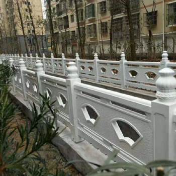 水泥仿石护栏 扇型款 广东福建仿木护栏庭院景区河道