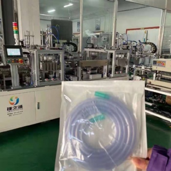 江西九江市一次性吸引管和鼻氧管自动盘管包装设备