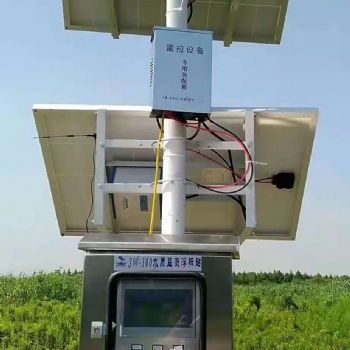 河流太阳能电板供电多参数水质监测系统