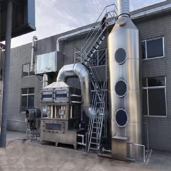 食品厂废气治理-喷淋塔-活性炭箱-uv光解-环保设备