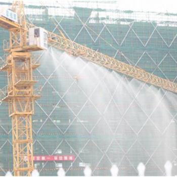 建筑工地塔吊喷淋降尘设备除尘降温一体喷雾机塔机