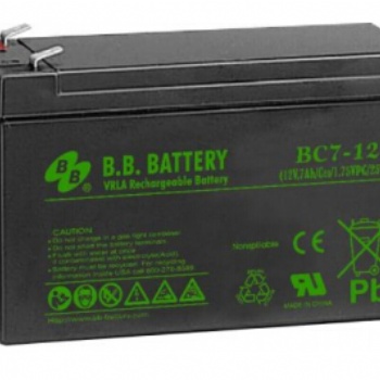 BB蓄电池BP7-12尺寸规格12V7AH