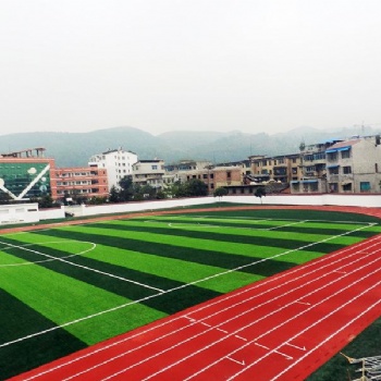 公司专业承接学校及小区塑胶跑道人造草坪足球场项目施工