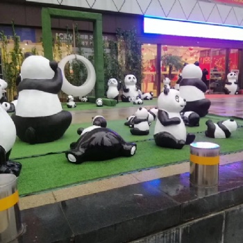 网红大型儿童熊猫展 玻璃钢国宝熊猫展览服务