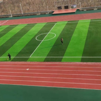 公司承接人造草坪足球场塑胶跑道工程项目
