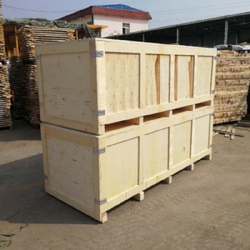 黄岛物流木箱大型设备定制防潮铲车木质底座结实耐用送货上门