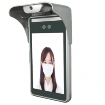 重庆人脸识别测温考勤机打卡上班刷卡可视门禁系统一体机套装