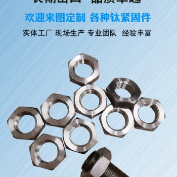 钛紧固件螺丝螺母螺栓定制钛合金TC4