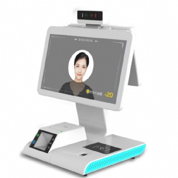 其他wface-3 智能食堂消费机支持人脸、 IC卡、取餐码、微信付款码收费，现场点餐购物