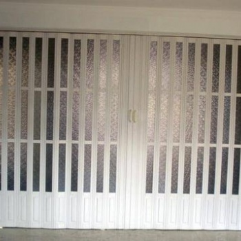 太原PVC折叠门定做家装商场店铺门安装折叠门