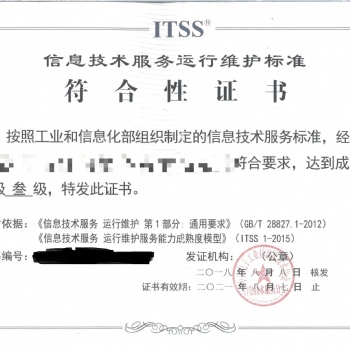 全国办理信息技术服务标准（ITSS）
