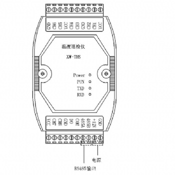 祥为XW-THS温度巡检仪-温度传感器安装接线说明