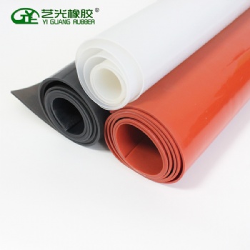 厂家批发1米宽耐高温硅胶片白色 环保红色硅胶 抗撕裂硅胶板黑色