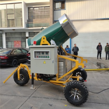 小型造雪机直营批发 睿泰重工户外自动飘雪机 户外移动式人工造雪机