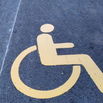 广州无障碍车位设计划线施工残疾人车位划线