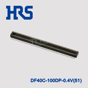 HRS广濑镀金插头DF40C-100DP-0.4V(51)板对FPC连接器100PIN