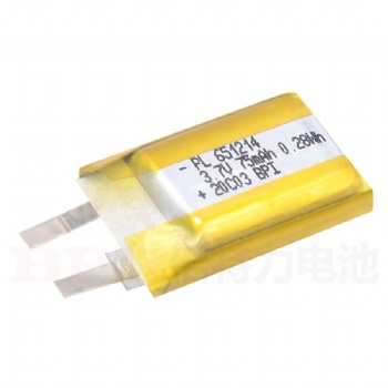 TWS无线电芯蓝牙锂电池651214-7**h，3.7V