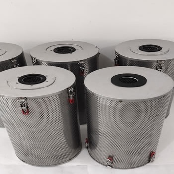 三甘醇活性炭过滤器滤芯 活性炭滤芯 不锈钢可拆卸碳筒