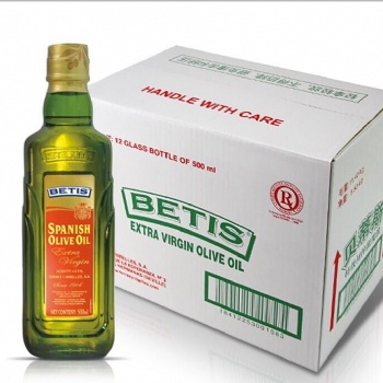 贝蒂斯原装进口**初榨橄榄油500ML*12瓶