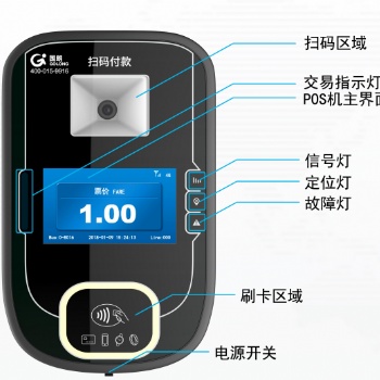 公交全支付一体机刷卡机扫码机**