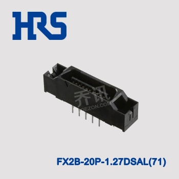 HRS广濑FX2B-20P-1.27DSAL(71)日本原装正品现货 黑色镀金插座