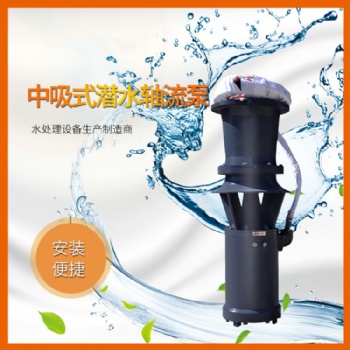 中吸式潜水轴流泵型号参数体积小流量大安装方便 厂家** 取排水用