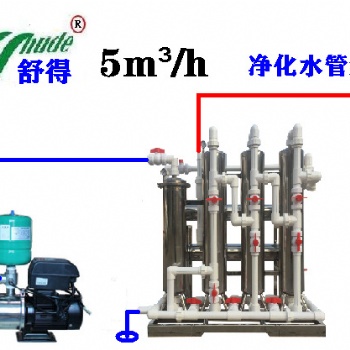 供应舒得牌豆腐生产井水河水大型净水器净化水无菌水加工豆腐卫生