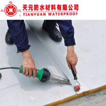 天元防水生产TPO防水卷材国标企标光板带布加筋双面双色热塑性聚烯烃TPO防水卷材