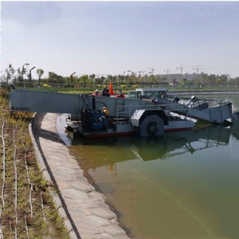 自动化捞水草机械公园湖用水草收割船
