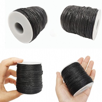 福州应用广泛的蜡绳1mm黑色手工编织手链项链蜡绳