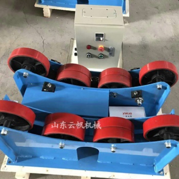 现货供应1吨3吨可调焊接滚轮架 无线控制柜圆筒焊接滚轮托架