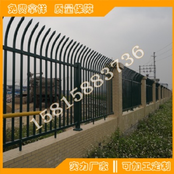深圳公园烤漆栏杆价格 东莞小区围墙铁艺围栏款式定做