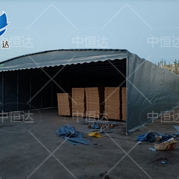 球场顶上电动遮阳遮雨棚-固定仓储蓬-重庆市厂家定做