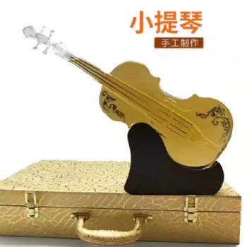 河间华企生产小提琴醒酒器创意个性玻璃工艺泡酒瓶1000ml