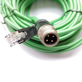 M12双端连接器一端转USB或以太网水晶头接受定制