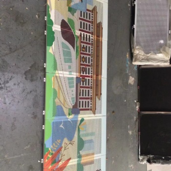 定制外墙双拼色铝单板 双拼色艺术造型幕墙板