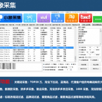 拼多多店群软件代理贴牌，小象采集群控软件招商加盟