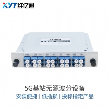 5G投标专用 16通道插片式波分复用器CWDM1271-1611nm集成保护LC口